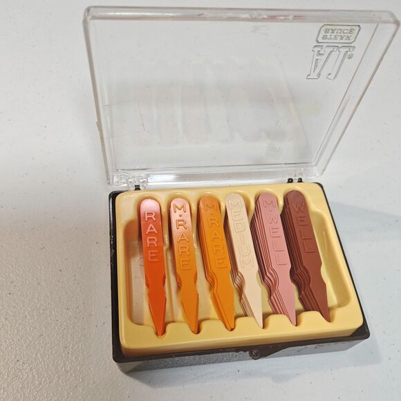 Vintage  A1  Steak Sauce Meat Markers Picks Temperature Rare Medium Well Done - Picture 2 of 9